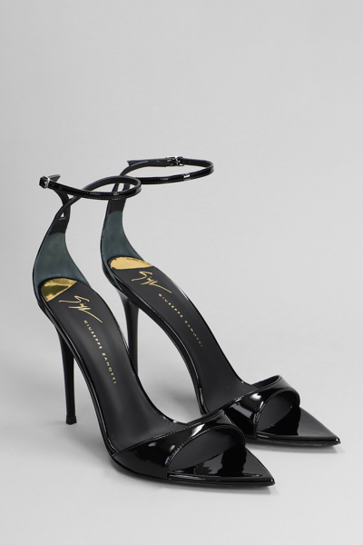 Shop Giuseppe Zanotti Intriigo Strap Sandals In Black Leather