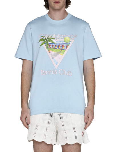 Shop Casablanca T-shirt In Tennisclubicon