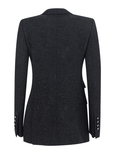 Shop Dolce & Gabbana Embroidered Paisley Jacket