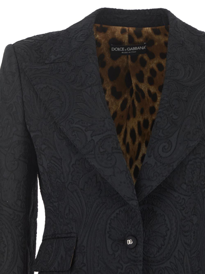 Shop Dolce & Gabbana Embroidered Paisley Jacket