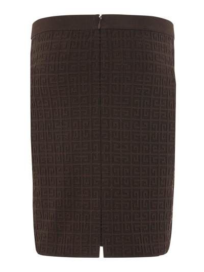 Shop Givenchy 4g Motif Knitted Skirt