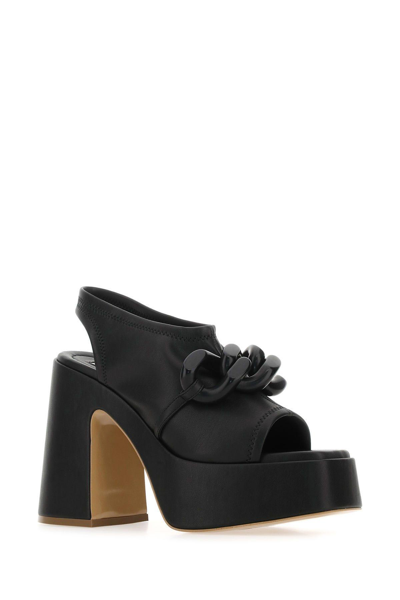 Shop Stella Mccartney Black Alter Mat Skyla Sandals