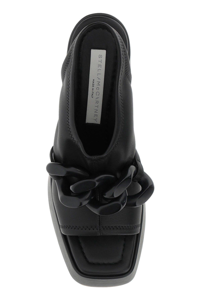 Shop Stella Mccartney Black Alter Mat Skyla Sandals
