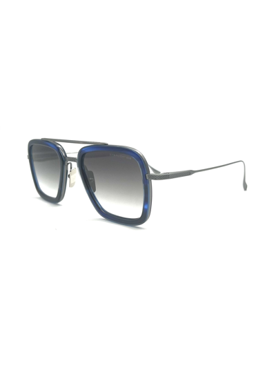 Shop Dita 7806/t/blu/sil/52 Flight.006 Sunglasses In Blue Swirl_antique Silver