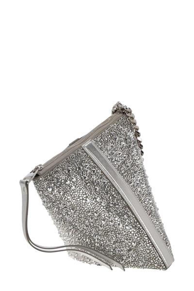 Shop Alexander Mcqueen The Curve Embellished Pouch