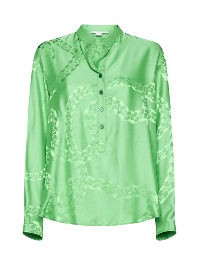 Shop Stella Mccartney Motif Printed Buttoned Shirt