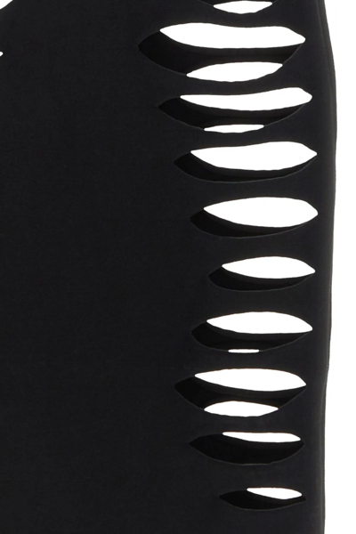 Shop Versace Black Stretch Nylon Swimsuit