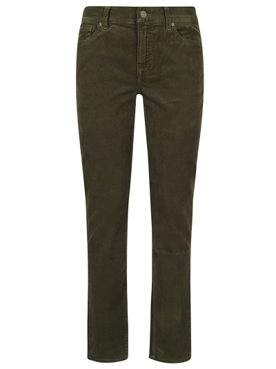 Shop 7 For All Mankind Roxanne Corduroy In Corduroy Green