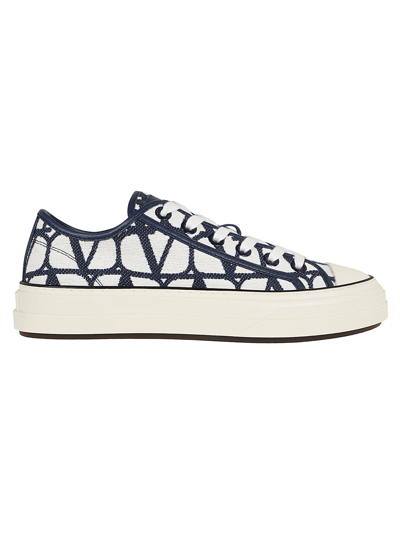 Valentino Vlogo Toile Platform Sneaker