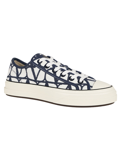Valentino Vlogo Toile Platform Sneaker