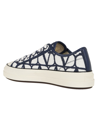 Valentino Vlogo Toile Platform Sneaker