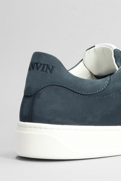 Shop Lanvin Ddb0 Sneakers In Blue Leather