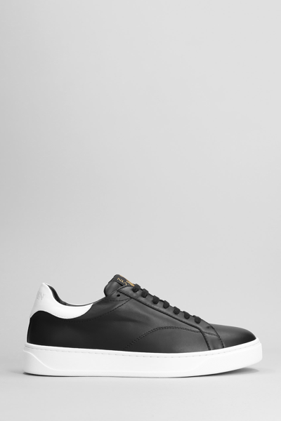 Shop Lanvin Ddb0 Sneakers In Black Leather