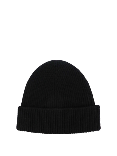 Shop Burberry Ekd Beanie Hat In Black