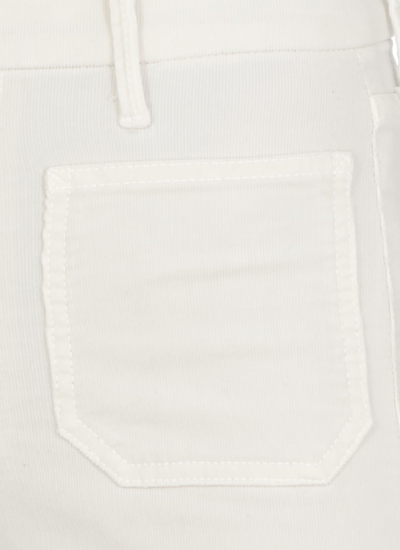 Shop Mother Patch Pocket Roller Skimp Jeans In White