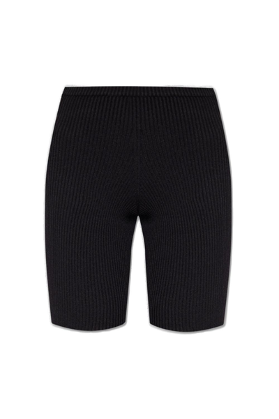 Dsquared2 Elastic Waistband Ribbed Cropped Leggings