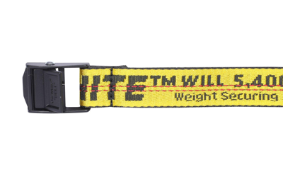 Shop Off-white Industrial Mini Belt In Yellow
