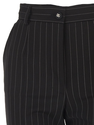 Dolce & Gabbana Striped Tailored High-waist Trousers