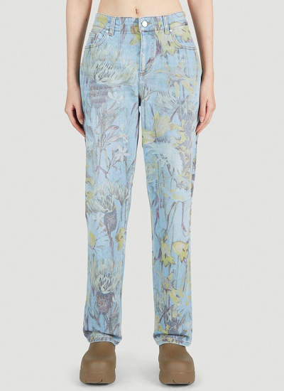 Shop Stella Mccartney Rewild Flora Mid-rise Jeans