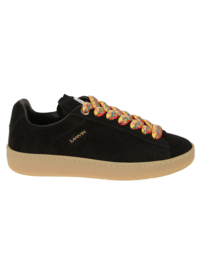 Shop Lanvin Lite Curb Low Top Sneakers In Black