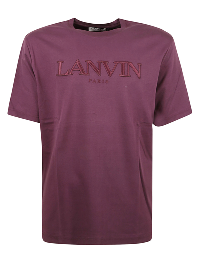 Shop Lanvin Paris Classic T-shirt In Cassis