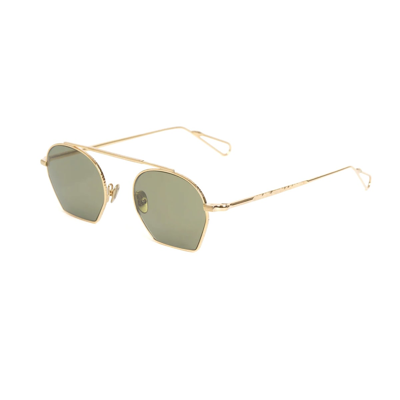 Shop Ahlem Chaillot Champagne Sunglasses In Oro