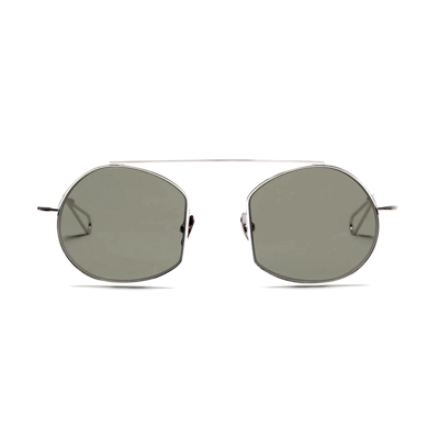 Shop Ahlem Victoires White Gold Sunglasses In Argento