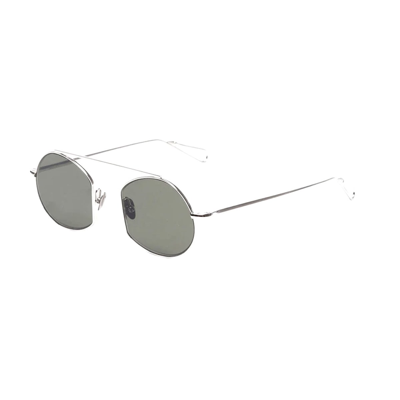 Shop Ahlem Victoires White Gold Sunglasses In Argento