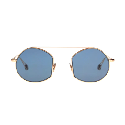 Shop Ahlem Victoires Rose Gold Sunglasses In Oro