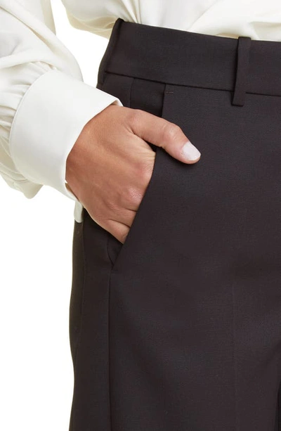 The Row Ali Straight-leg Wool-silk Pants In Hickory