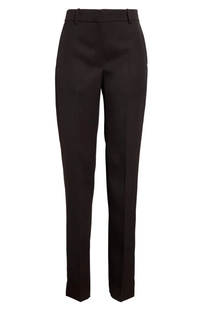 Shop The Row Borgo Straight Leg Wool Trousers In Hickory