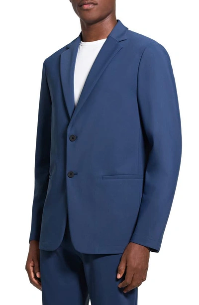 Shop Theory Clinton Precision Ponte Knit Blazer In Ocean