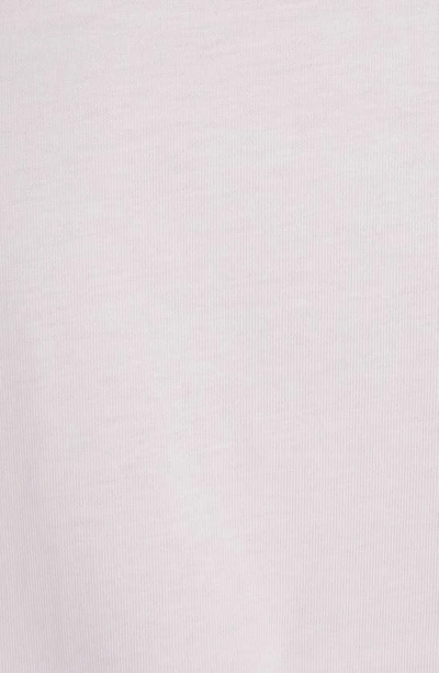 Shop Moncler Embroidered Logo Cotton Crewneck T-shirt In Pink