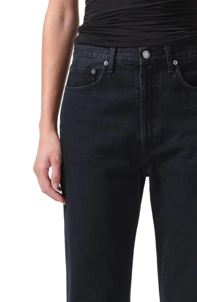 Agolde '90s Pinch Waist High Rise Straight Jeans In Crushed In Crushed
