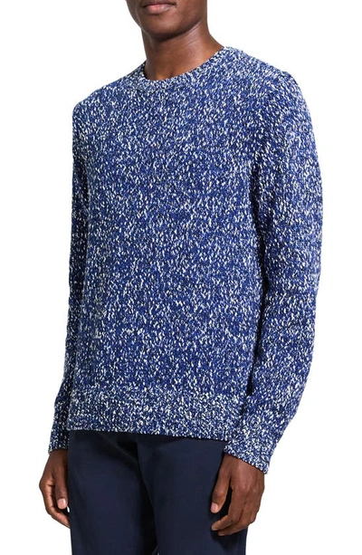 Shop Theory Mauno Breach Crewneck Sweater In Klein Blue Multi