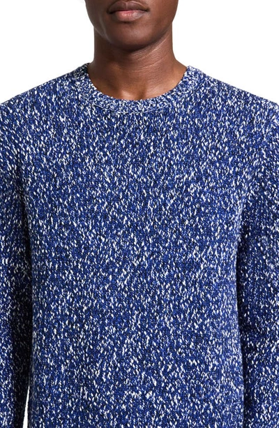 Shop Theory Mauno Breach Crewneck Sweater In Klein Blue Multi