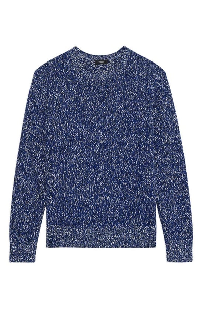 Shop Theory Mauno Breach Crewneck Sweater In Klein Blue Multi