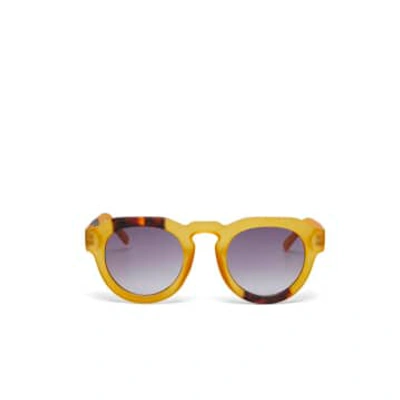 Shop Okkia Zeno Yellow Havana Sunglasses
