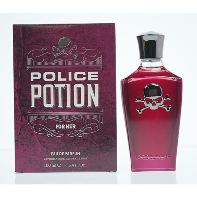 Shop Police Ladies Potion For Her Edp Spray 3.4 oz Fragrances 679602142113 In Red   / Orange / White