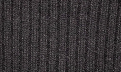 X-ray Rib Quarter Zip Sweater In Black