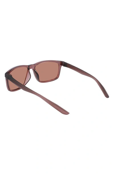 Shop Nike Chaser Ascent 59mm Rectangular Sunglasses In Smokey Mauve/ Copper Lens