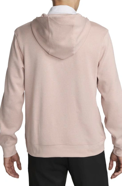 Shop Nike Dri-fit Golf Hoodie In Pink Oxford/ Rose/ Silver