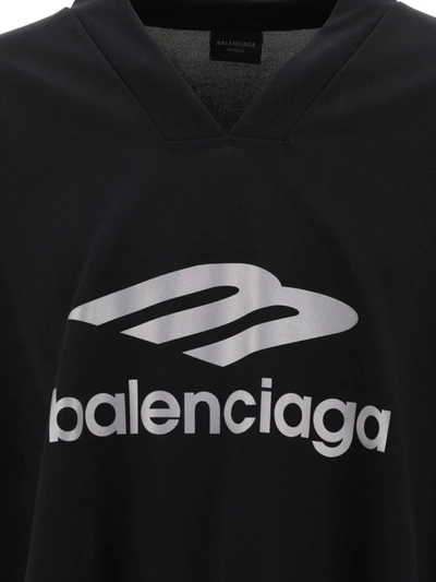 Shop Balenciaga "3b Sports Icon Ski" T-shirt In Black