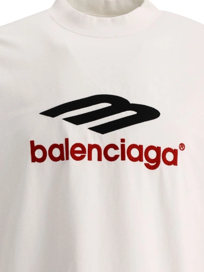 Shop Balenciaga "3b Sports Icon" T-shirt In White