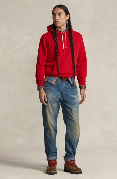 Shop Polo Ralph Lauren Fleece Pullover Hoodie In Rl 2000 Red