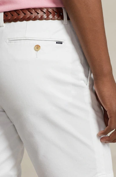 Shop Polo Ralph Lauren Slim Fit Stretch Cotton Chino Shorts In White