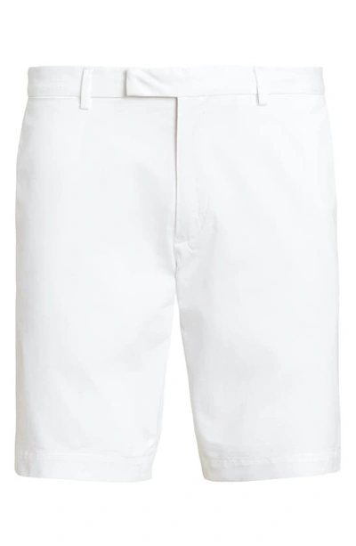 Shop Polo Ralph Lauren Slim Fit Stretch Cotton Chino Shorts In White