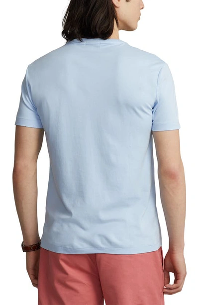Shop Polo Ralph Lauren Pima Cotton T-shirt In Office Blue
