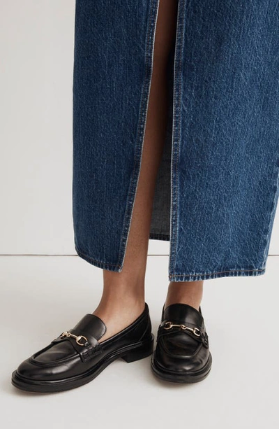Madewell Thee Vernon Bit Hardware Loafer In True Black