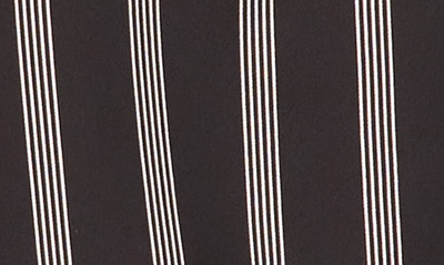 Shop Halogen Twist Neck Cutout Sleeveless Top In Rich Black Stripe